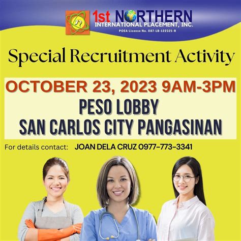 SAN Carlos City, Pangasinan Government Work, Jobs in .